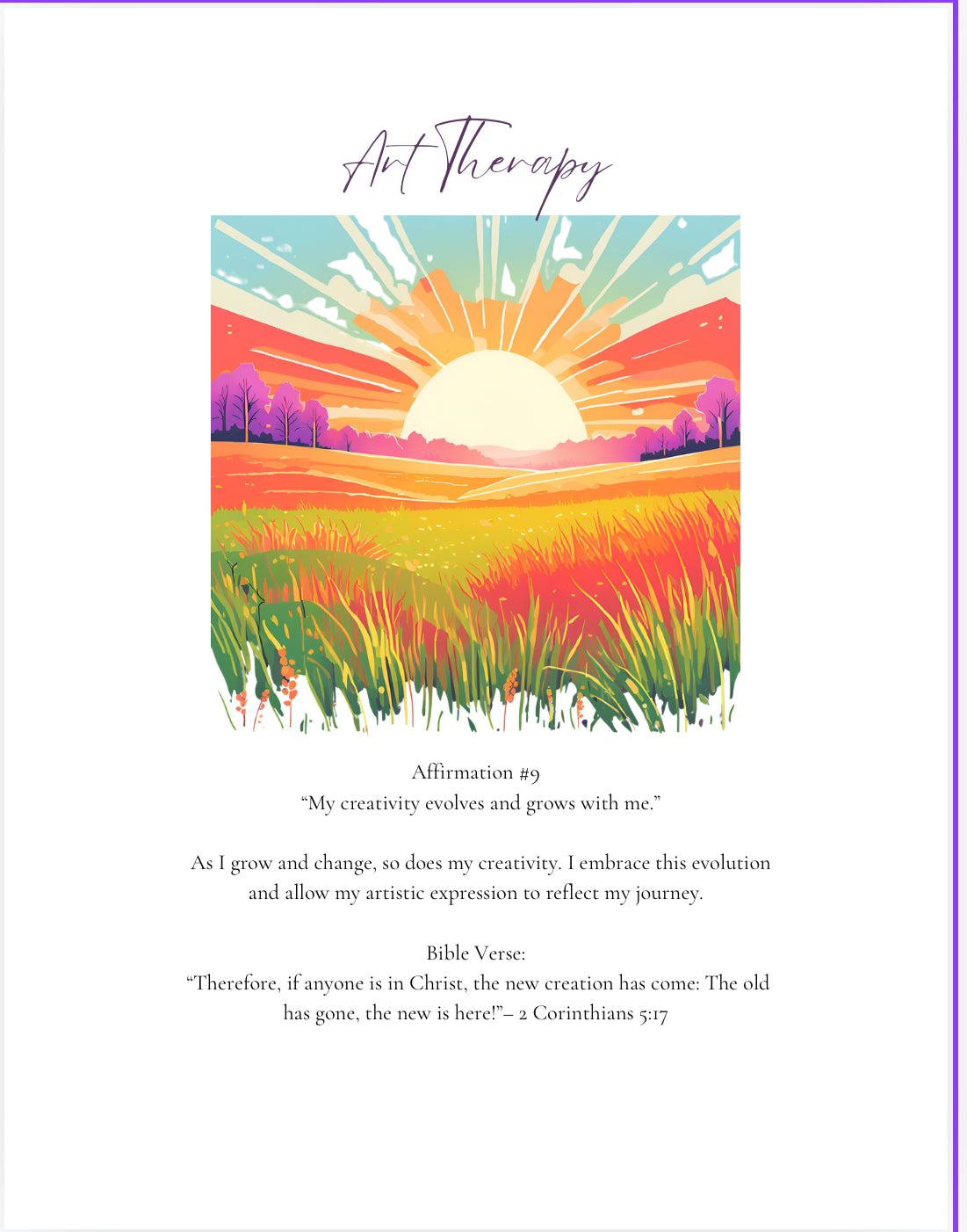 Art Therapy Workbook